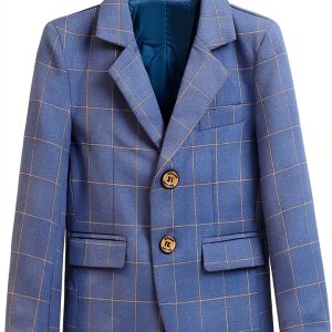 Boys Formal Blazer School Jacket Plus Size Sport Coats Kids