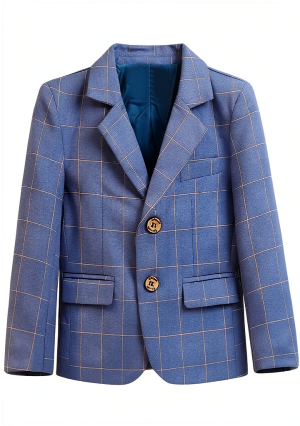 Boys Formal Blazer School Jacket Plus Size Sport Coats Kids