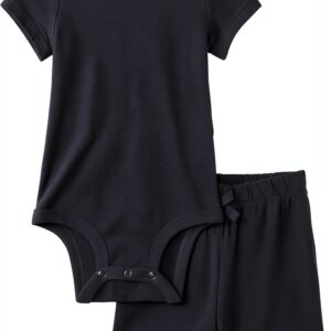 Amazon Essentials Cotton Rib Bodysuit Short Set Baby-0
