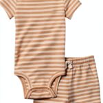 Amazon Essentials Baby Bodysuit Cotton Rib Short Sleeve Set-0