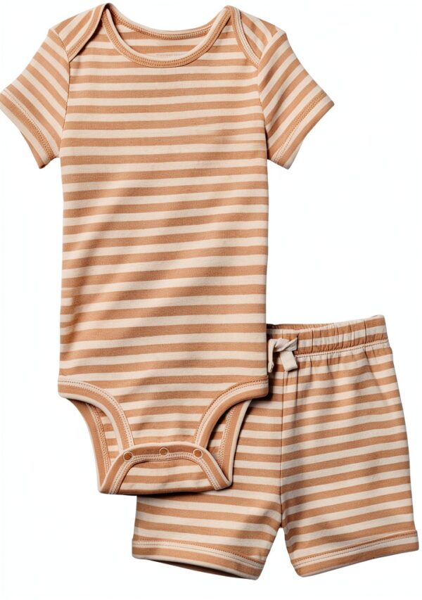 Amazon Essentials Baby Bodysuit Cotton Rib Short Sleeve Set-0