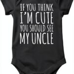 AW Fashions Baby Onesie Soft Bodysuit Uncle Design Infant-0