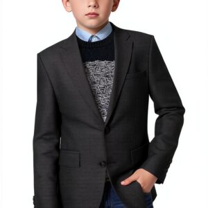 Boys Dress Coat Premium Comfort Elegant Design Sizes 3-18-0