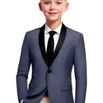 Kids Blazer Regular Fit Structured Fabric Multiple Colors-0
