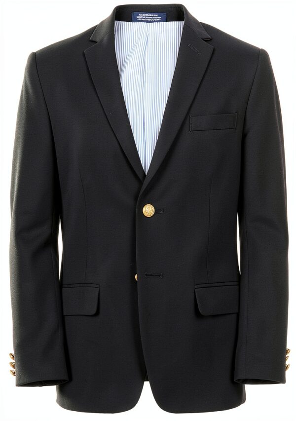 IZOD Boys Blazer Blue Indigo Stretch Suit Jacket-0