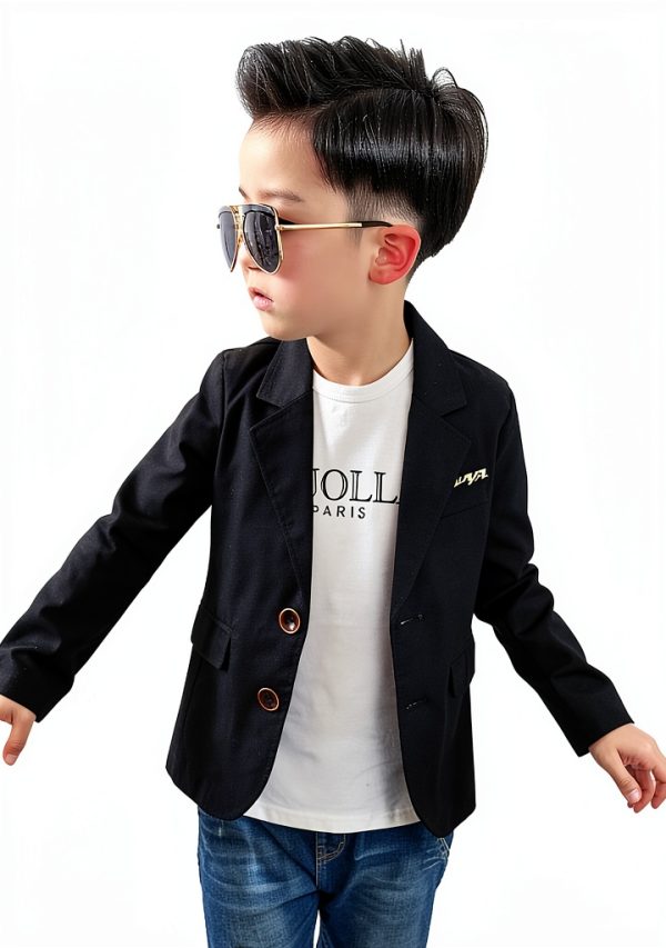 Boys Fashion Blazers Cotton Casual Jackets Coat 2-12 Years