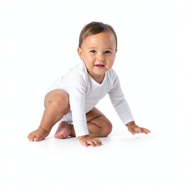 Gerber Baby Bodysuits 100 Cotton Long Sleeve White Black-1